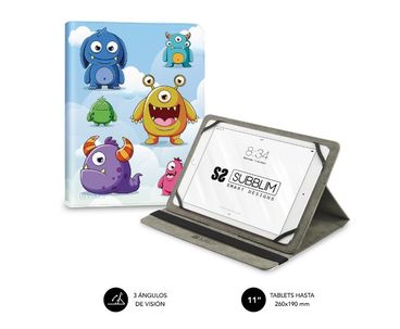 FUNDA TABLET TRENDY MONSTERS 11" SUBBLIM