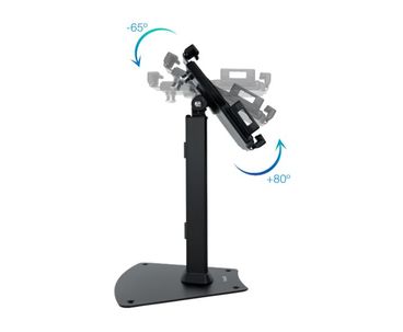 SOPORTE DE MESA PARA TABLET CON ANTIRROBO NEGRO TOOQ