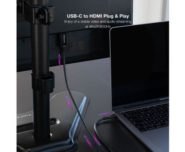 CONVERSOR USB-C A HDMI 1.4 4K 3M NEGRO NANOCABLE