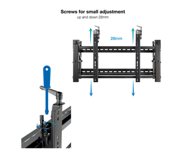 SOPORTE VIDEO WALL PARED 45''-70'' NEGRO TOOQ
