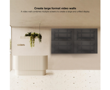 SOPORTE VIDEO WALL PARED 45''-70'' NEGRO TOOQ
