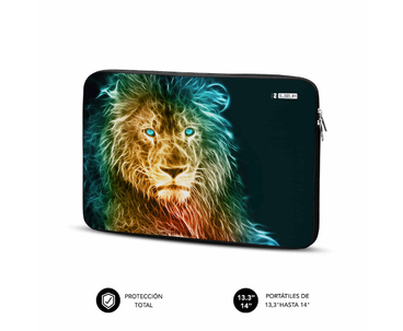 FUNDA NEOPRENO SLEEVE 13.3"-14" LION SUBBLIM