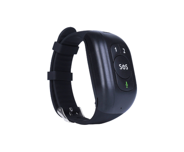 PULSERA PARA ANCIANOS CON SOS 4G GPS NEGRO LEOTEC