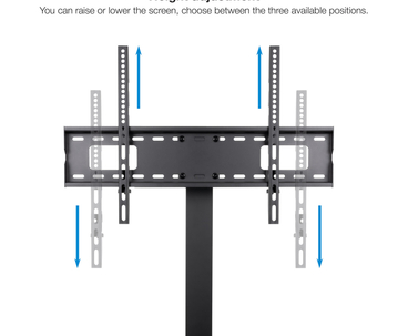 SOPORTE SUELO MIRAGE 37''-70'' NEGRO TOOQ